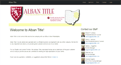 Desktop Screenshot of albantitle.com