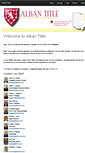 Mobile Screenshot of albantitle.com