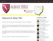 Tablet Screenshot of albantitle.com